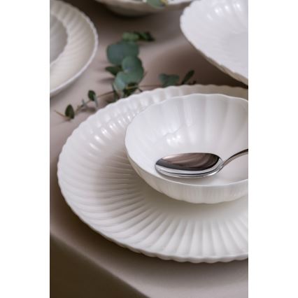52-dielna jedálenská súprava, biela, porcelán