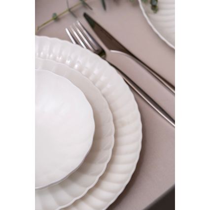 52-dielna jedálenská súprava, biela, porcelán