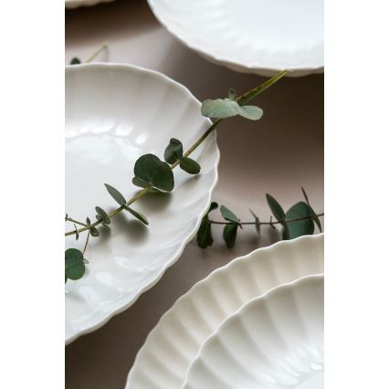 52-dielna jedálenská súprava, biela, porcelán