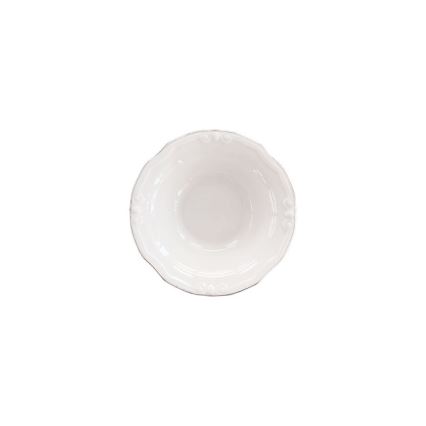 53-dielna jedálenská súprava, biela/strieborná, porcelánová