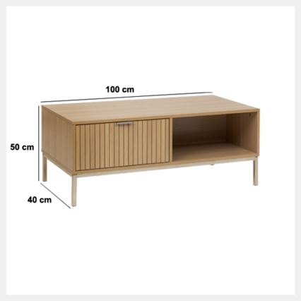 5five - Konferenčný stolík ESEN 100x40 cm hnedý