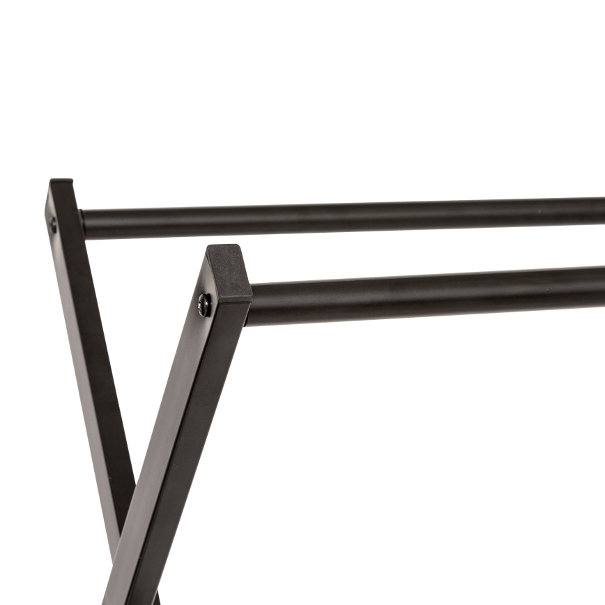 5five - Stojanový vešiak METY 145x98 cm čierny