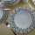 62-dielna jedálenská súprava, biela/modrá/čierna, porcelán
