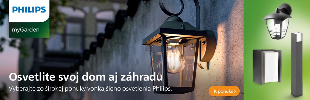 Banner Vonkajšie osvetlenie Philips