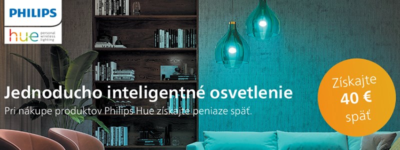 Pri nákupe Philips Hue 40 € späť