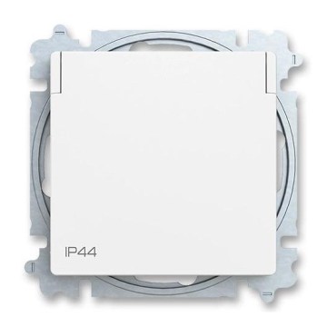 ABB 6619T-A06995 240 - Domová zásuvka bez rámčeka ZONI 250V IP44 matná biela