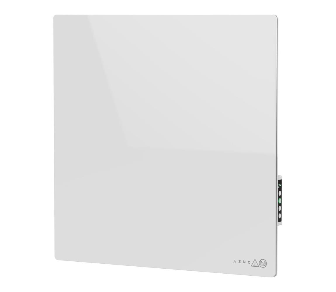 AENO - Inteligentný elektrický infračervený panel 500W s časovačom/termostatom, Wi-Fi, biely ASEMAGH0011S