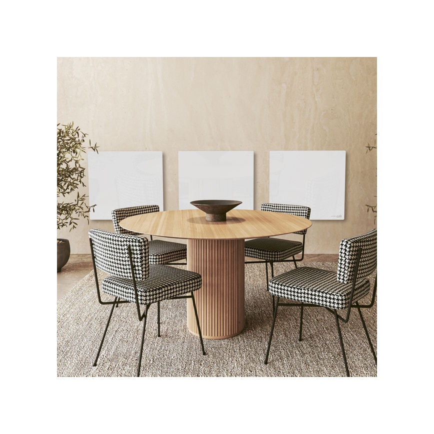 AENO - Inteligentný elektrický infračervený panel 500W s časovačom/termostatom, Wi-Fi, biely