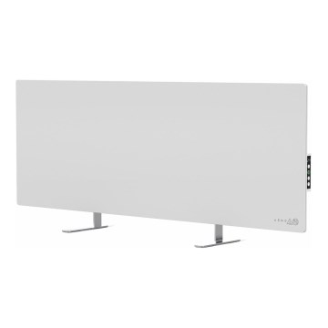 AENO - Inteligentný elektrický infračervený panel s LED displejom, 700 W, časovač/termostat, IP44, Wi‑Fi, biely