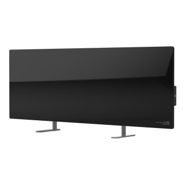 AENO - Inteligentný elektrický infrapanel s LED displejom 700W časovač/termostat IP44 Wi-fi čierna