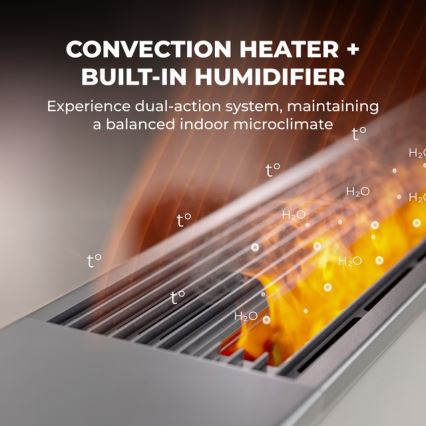 AENO - Inteligentný elektrický priamotop/konvektor 1000/2000W biela