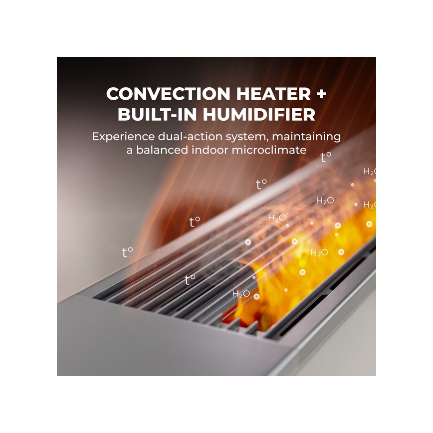 AENO - Inteligentný elektrický priamotop/konvektor 1000/2000W biela