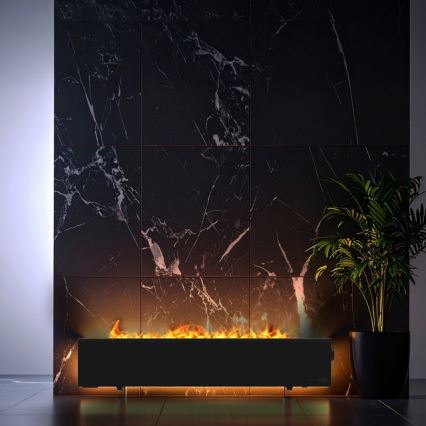 AENO - Inteligentný elektrický priamotop/konvektor 1000/2000W čierna