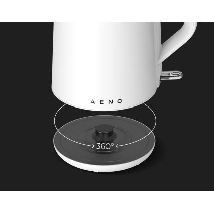 AENO - Rýchlovarná kanvica 1,5 l 2200W/230V biela