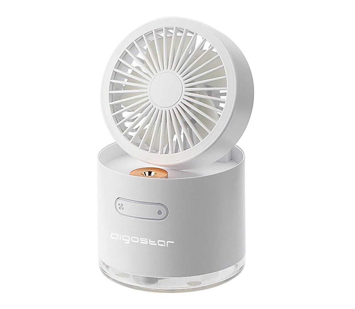 B.V. - Bezdrôtový mini stolný látor s zvlhčovačom 10W/5V, biely 330100A5E