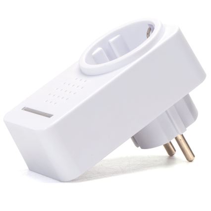 Aigostar - Bezdrôtový zvonček do zásuvky 1Z 230V IPX4 biela