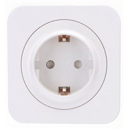 Aigostar - Domová zásuvka s rámčekom SCHUKO 250V/16A biela