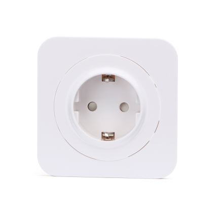 Aigostar - Domová zásuvka s rámčekom SCHUKO 250V biela