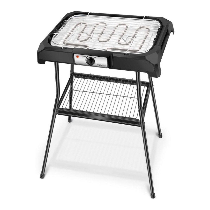 Aigostar - Elektrický gril so stojanom 2000W/230V čierna