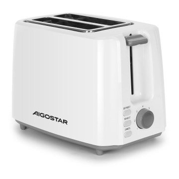 Aigostar - Hriankovač s dvomi otvormi 750W/230V biela