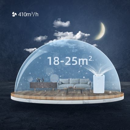 Aigostar - Inteligentná prenosná klimatizácia 1337W/230V 12000 BTU Wi-Fi biela + diaľkové ovládanie