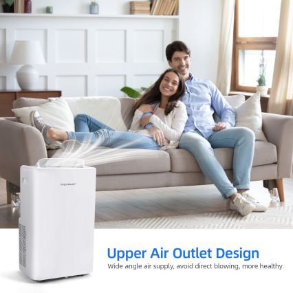 Aigostar - Inteligentná prenosná klimatizácia 1337W/230V 12000 BTU Wi-Fi biela + diaľkové ovládanie