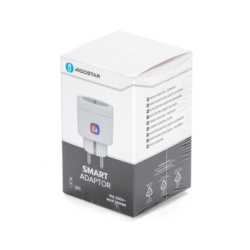 Aigostar - Inteligentná zásuvka E 2300W Wi-Fi Tuya