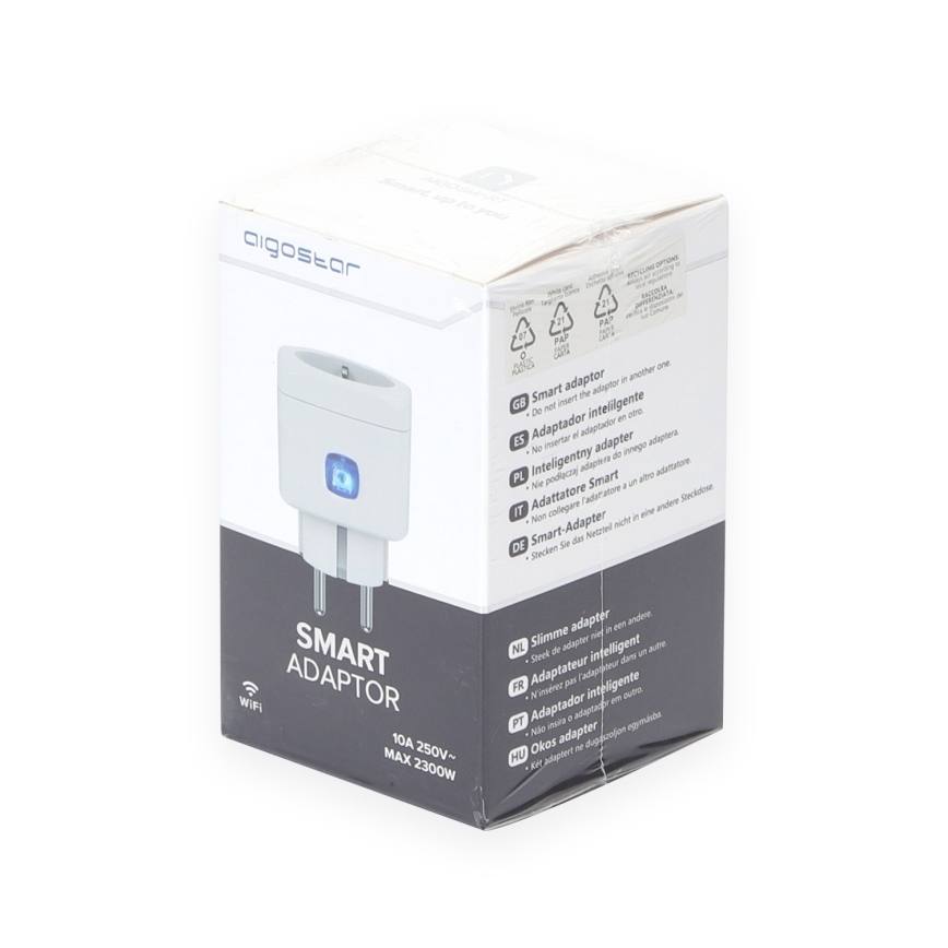 Aigostar - Inteligentná zásuvka F 2300 W Wi-Fi Tuya