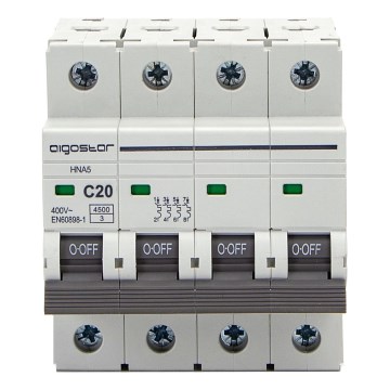 Aigostar - Istič 4-pólový 4P-20A-C 400V