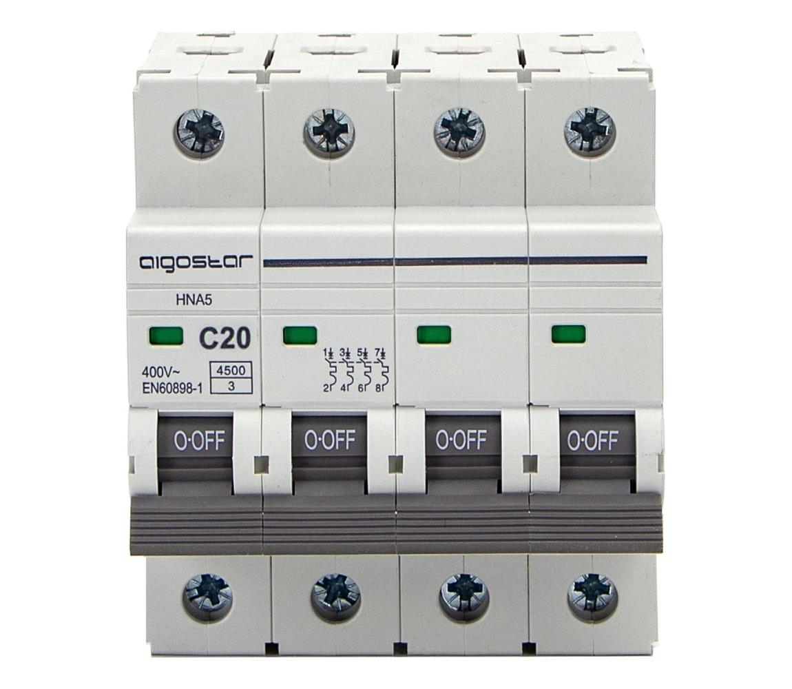 B.V.  - Istič 4-pólový 4P-20A-C 400V B20201QEJ
