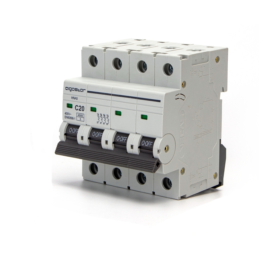 Aigostar - Istič 4-pólový 4P-20A-C 400V