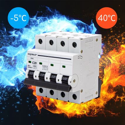 Aigostar - Istič 4-pólový 4P-20A-C 400V