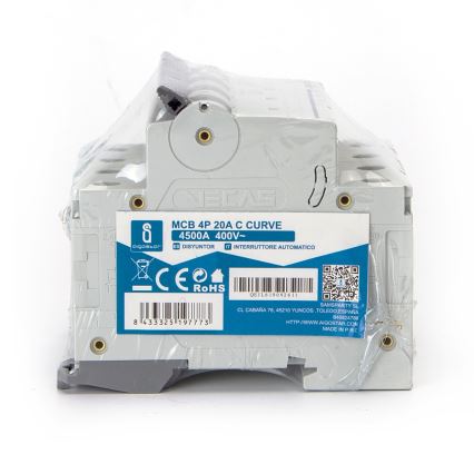 Aigostar - Istič 4-pólový 4P-20A-C 400V