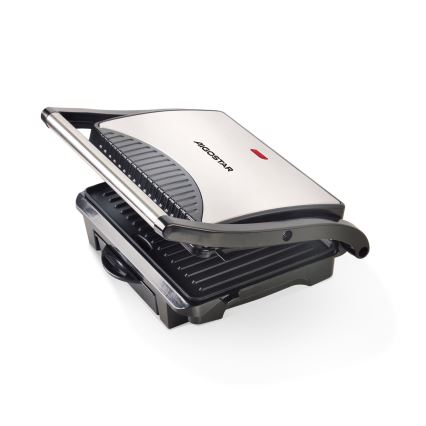 Aigostar - Kontaktný gril 1000W/230V čierna/matný chróm