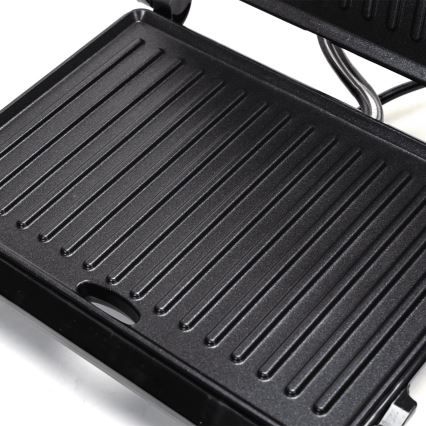 Aigostar - Kontaktný gril 1000W/230V čierna/matný chróm