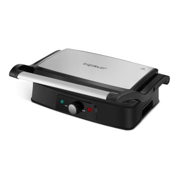 Aigostar - Kontaktný gril 1500W/230V matný chróm/čierna