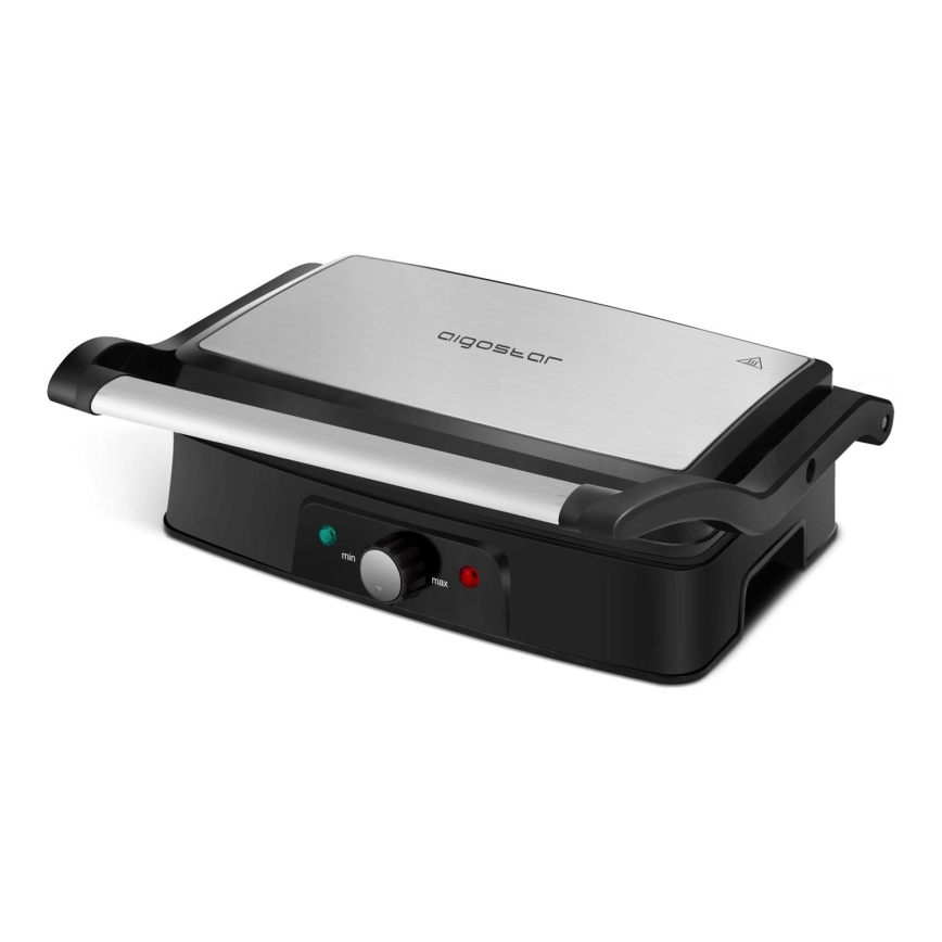 Aigostar - Kontaktný gril 1500W/230V matný chróm/čierna