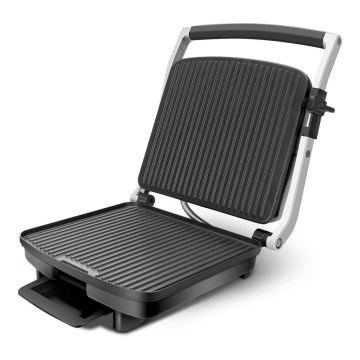 Aigostar - Kontaktný gril 2200W/230V matný chróm/čierna