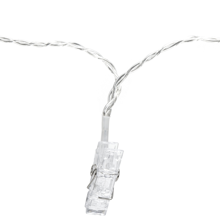 Aigostar - LED dekoratívny reťazec 40xLED/5W/USB 9 m teplá biela