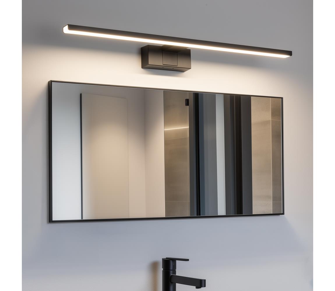 B.V. - LED Kúpeľňové osvetlenie zrkadla LED/12W/230V 4000K 60 cm IP44 čierna