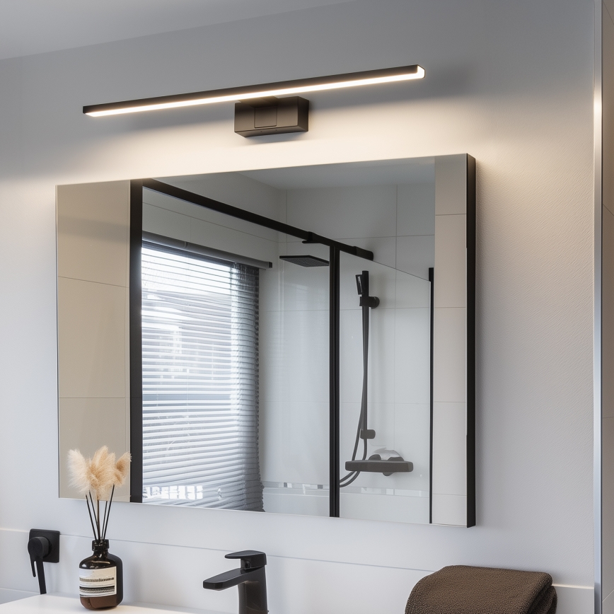 Aigostar - LED Kúpeľňové osvetlenie zrkadla LED/12W/230V 4000K 60 cm IP44 čierna