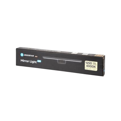 Aigostar - LED Kúpeľňové osvetlenie zrkadla LED/12W/230V 4000K 60 cm IP44 čierna