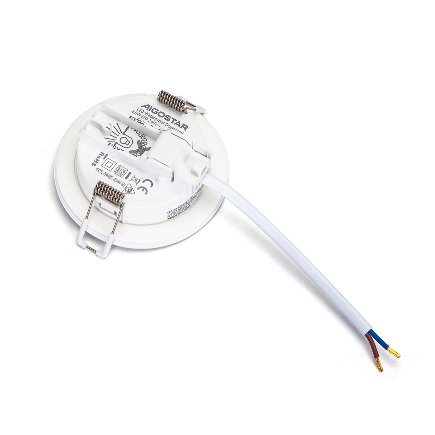 Aigostar - LED Kúpeľňové podhľadové svietidlo LED/4,8W/230V 6500K biela IP65