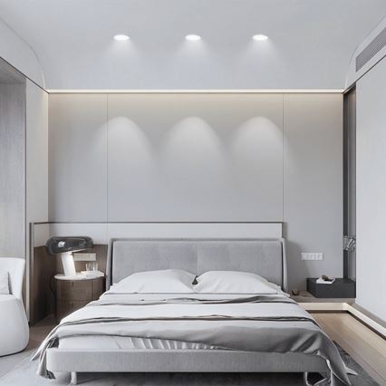 Aigostar - LED Kúpeľňové podhľadové svietidlo LED/4,8W/230V 6500K čierna IP65