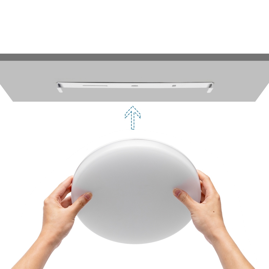 Aigostar - LED Stmievateľné kúpeľňové stropné svietidlo LED/24W/230V 3000K-6500K IP54 priemer 33 cm + diaľkové ovládanie