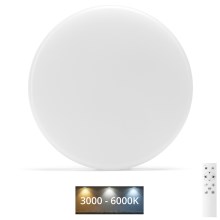 Aigostar - LED Kúpeľňové stropné svietidlo LED/18W/230V 3000-6000K IP54 + diaľkové ovládanie