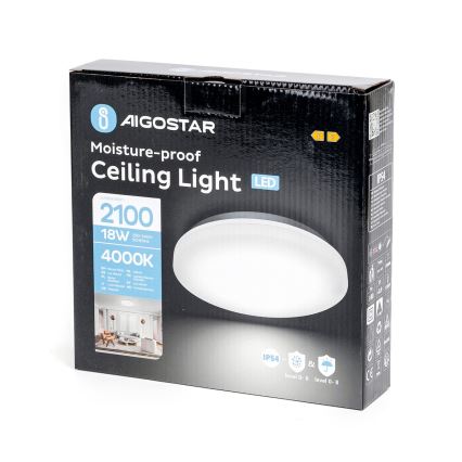 Aigostar - LED Kúpeľňové stropné svietidlo LED/18W/230V 4000K IP54