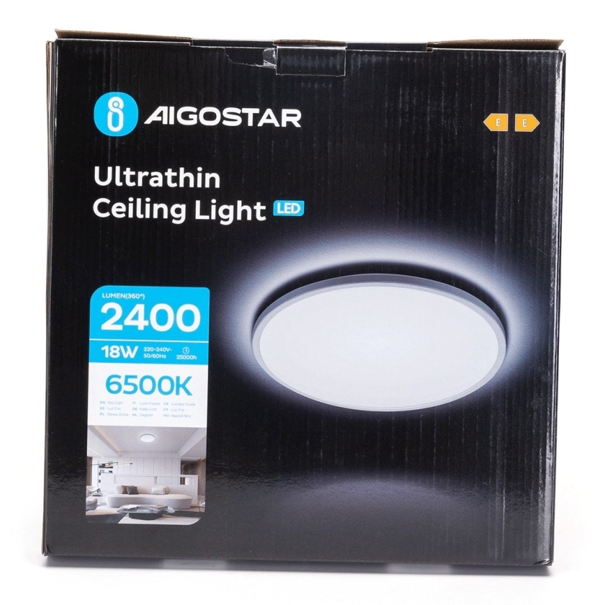 Aigostar - LED Kúpeľňové stropné svietidlo LED/18W/230V 6500K pr. 30 cm IP44
