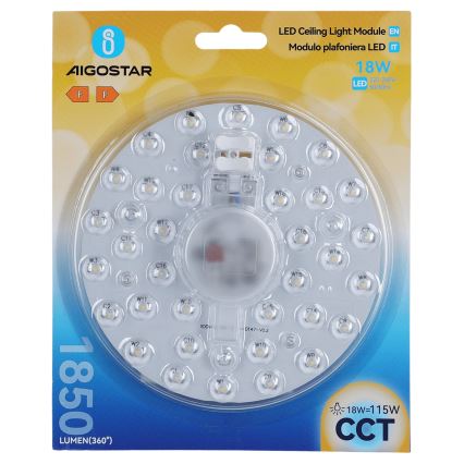 Aigostar - LED magnetický modul LED/18W/230V 3000/4000/6500K