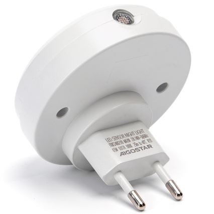 Aigostar - LED Nočné svetlo so senzorom súmraku LED/0,5W/230V 3000K